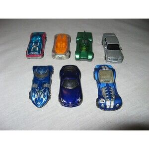 Hot Wheels Lot Of 7 Vintage Cars Nitrium Bye Focal Twin Mill & More